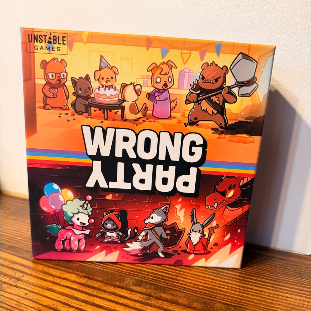 Unstable Games - Wrong Party - board game - everything included in box like new